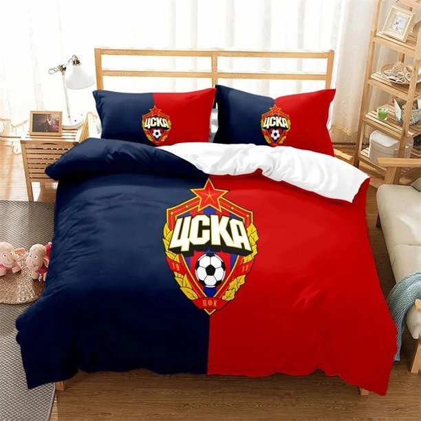 Moscow Cska Lokomotiv Spartak Krasnodar Soccer Club Bedding Set King Queen Double Full Twin Single Size Girl Bed Linen SetBed Sheets