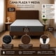 thumbnail image 2 of Cama Plaza y Media Completa Evo con Colchón 21 cm y Respaldo Café, 2 of 3