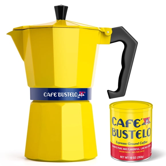 Cafetera Moka LORD'S ROCKS de 300 ml, color amarillo