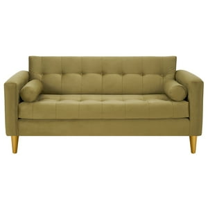 Bodevir - Sofa Retro 3C Felpa 01 Verde Musgo