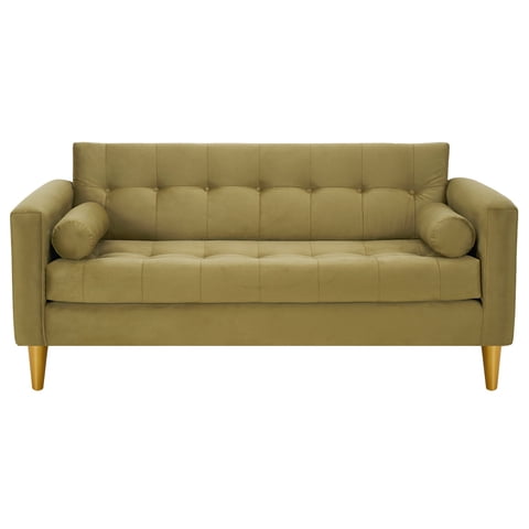 Bodevir - Sofa Retro 3C Felpa 01 Verde Musgo