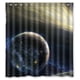 thumbnail image 1 of Cortina de ducha de cometa voladora, juego de cortina de baño con ganchos, tamaño 66 x 72 pulgadas, 1 of 3