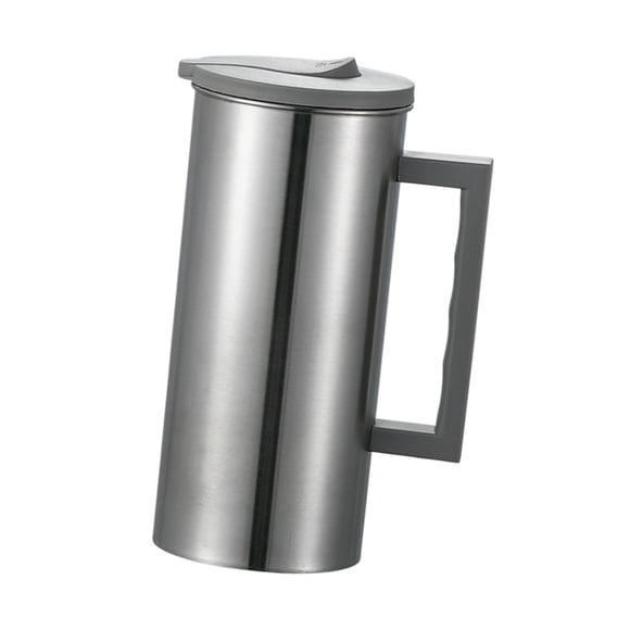 Jarra De Acero Inoxidable De 1,8 L Para El Hogar, Ideal Para Fiestas, Festivales Y Festividades, Color Gris.
