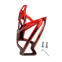Magideal - Soporte Para Botella De Bicicleta Portavasos Resistente Ligero Accesorio Con Tornillos Material Pc Adecuado Para Adultos Bicicleta Montaña Carretera P Rojo