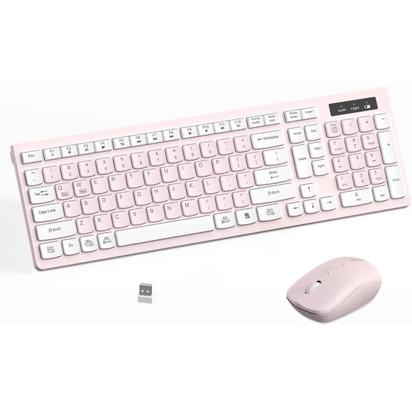 Combo Teclado y Mouse Inalámbrico Reccazr 2.4 GHz, 102 Teclas