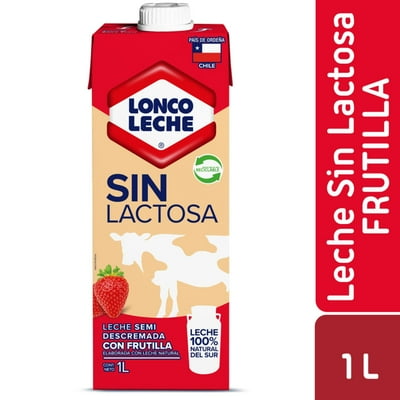 Leche Sin Lactosa Frutilla Caja 1 L Loncoleche