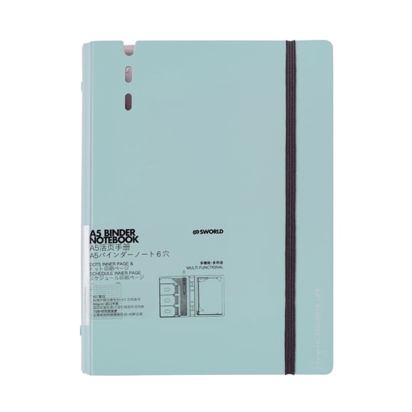 Agenda A5 Celeste c/Hoja de Repuesto