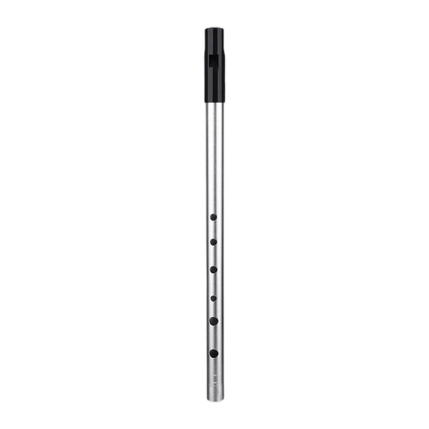 Flauta De Silbato Portátil De 6 Agujeros, Fácil De Limpiar, Para Niños, Principiantes, Amantes De La Música, Clave C, Color Plata