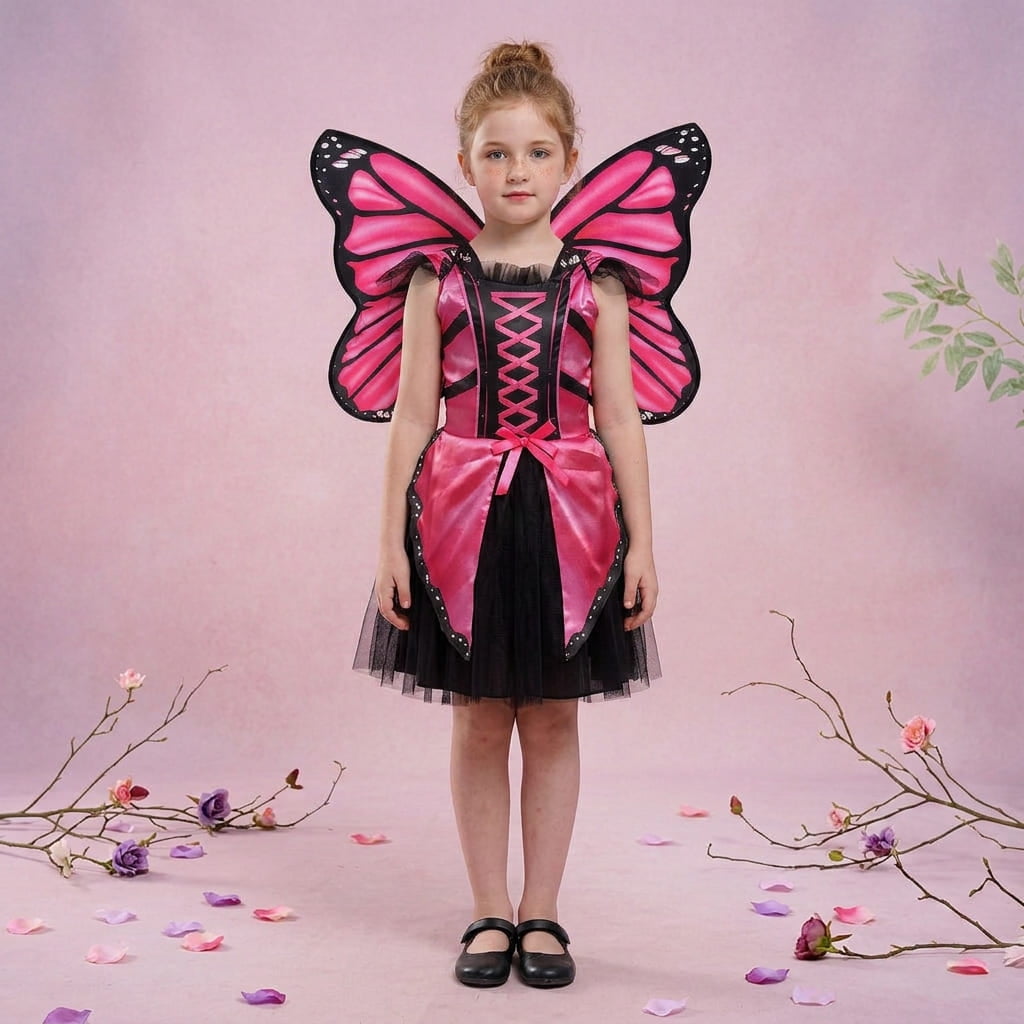 Red Sale - Disfraz Infantil Mariposa Rosada