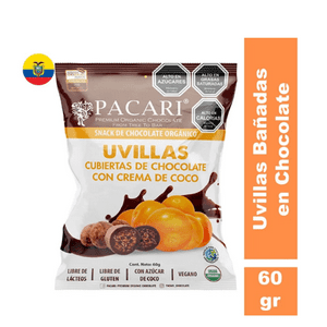 Pacari - Physalis Uvillas Bañadas En Chocolate Con Crema Coco Paccari