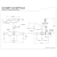 thumbnail image 2 of Grifo de Bañera Kingston Brass CC1008T1 Montaje en Pared Cromo, 2 of 2