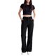 thumbnail image 2 of INSPIRE CHIC Pantalones de Pana para Mujer de Cintura Alta y Pierna Recta para Uso Casual Pequeño Negro, 2 of 5