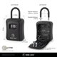 thumbnail image 3 of Caja de seguridad para llaves Iron Lock mediana, negra, con pasador en U, 3 of 9
