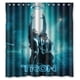 thumbnail image 1 of Cortina de ducha retro Tron Legacy, juego de cortina de baño con ganchos, tamaño 66 x 72 pulgadas, 1 of 3