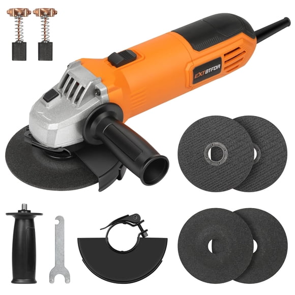 Esmeriladora angular Extbtfor de 4,5" 6 A 11.000 RPM 120 V eléctrica