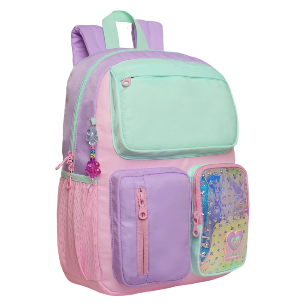 Mochila Infantil Niña Funny Brillo Block Pastel Head