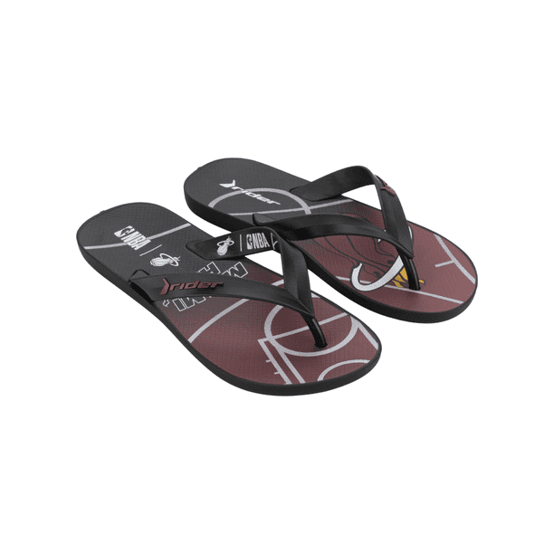SANDALIAS RIDER MIAMI HEAT NBA HOMBRE GR-NBA-12378 - Talla 45