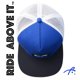 thumbnail image 2 of Gorra trucker Grace Folly azul y negra con cierre snapback y malla, 2 of 7