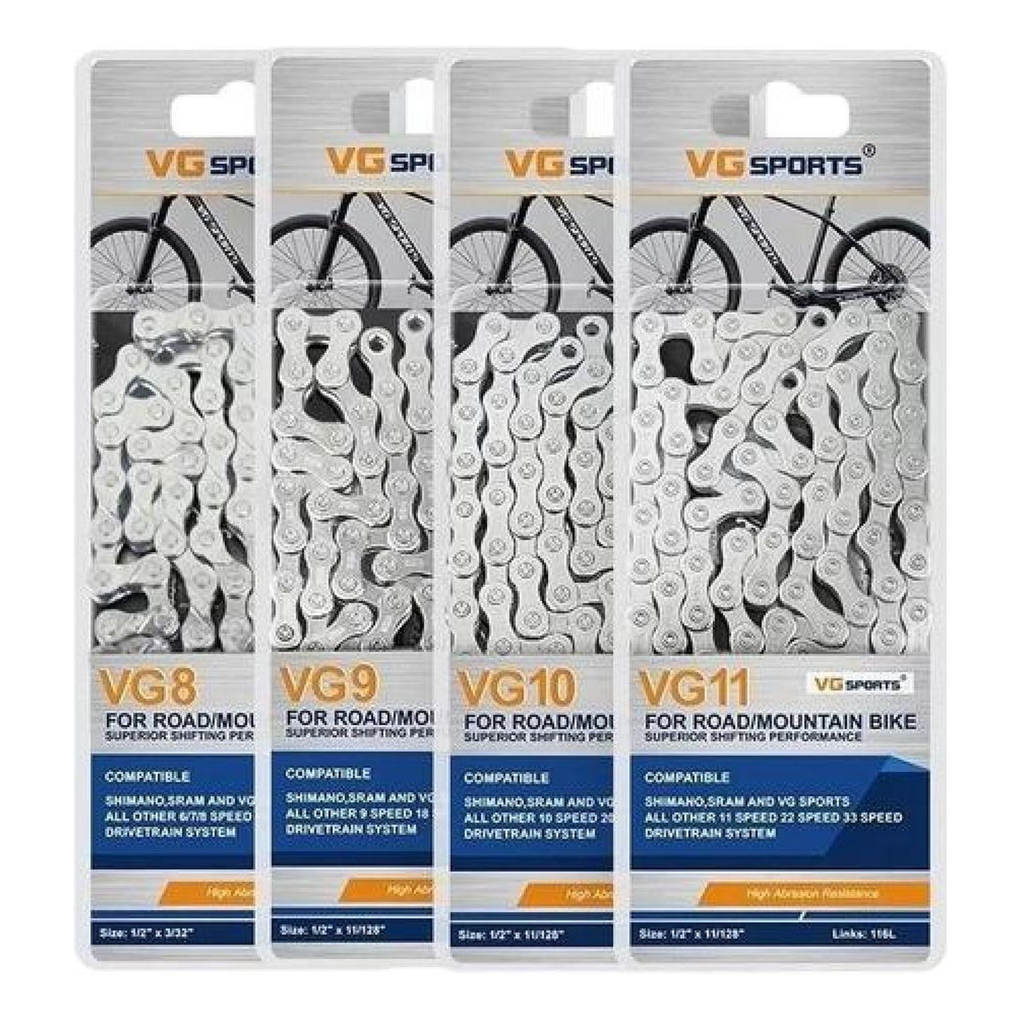 Vgsport - Cadena 11v Velocidades, Ultra Ligera, Bicicleta Mtb Y Ruta