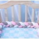 thumbnail image 3 of Trenza Cojín Seguridad Para Cuna Bebes Protección Rosado, 3 of 3
