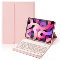 Mar Cases - Funda Con Teclado Rosado Para Ipad Air 6 11 2024 M2 Español