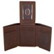 thumbnail image 1 of Billetera de piel triple en modo sigiloso para hombre con bloqueo RFID, 1 of 9