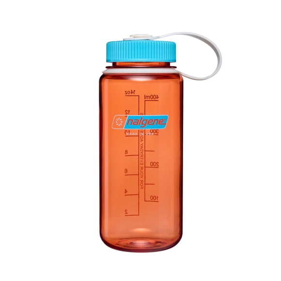 Botella de agua Nalgene Thrill & Motion 500 mL Flame con Blue Atoll