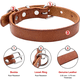 thumbnail image 3 of Collar para perros Cornertrace: collar de piel de vaca auténtica para perros pequeños y medianos., 3 of 5