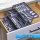 thumbnail image 5 of Organizador de cajones Intel Smart de varios niveles, negro, 6,7 cm, 5 of 9