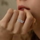 thumbnail image 2 of Anillo inteligente de plata de ley S925 con doble tendencia, anillo ajustable con transferencia multicapa para mujer., 2 of 5