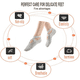 thumbnail image 5 of Calcetines de yoga gruesos profesionales para mujer con agarres y correas antideslizantes, ideales para pilates, ballet, danza y entrenamiento descalzo., 5 of 6