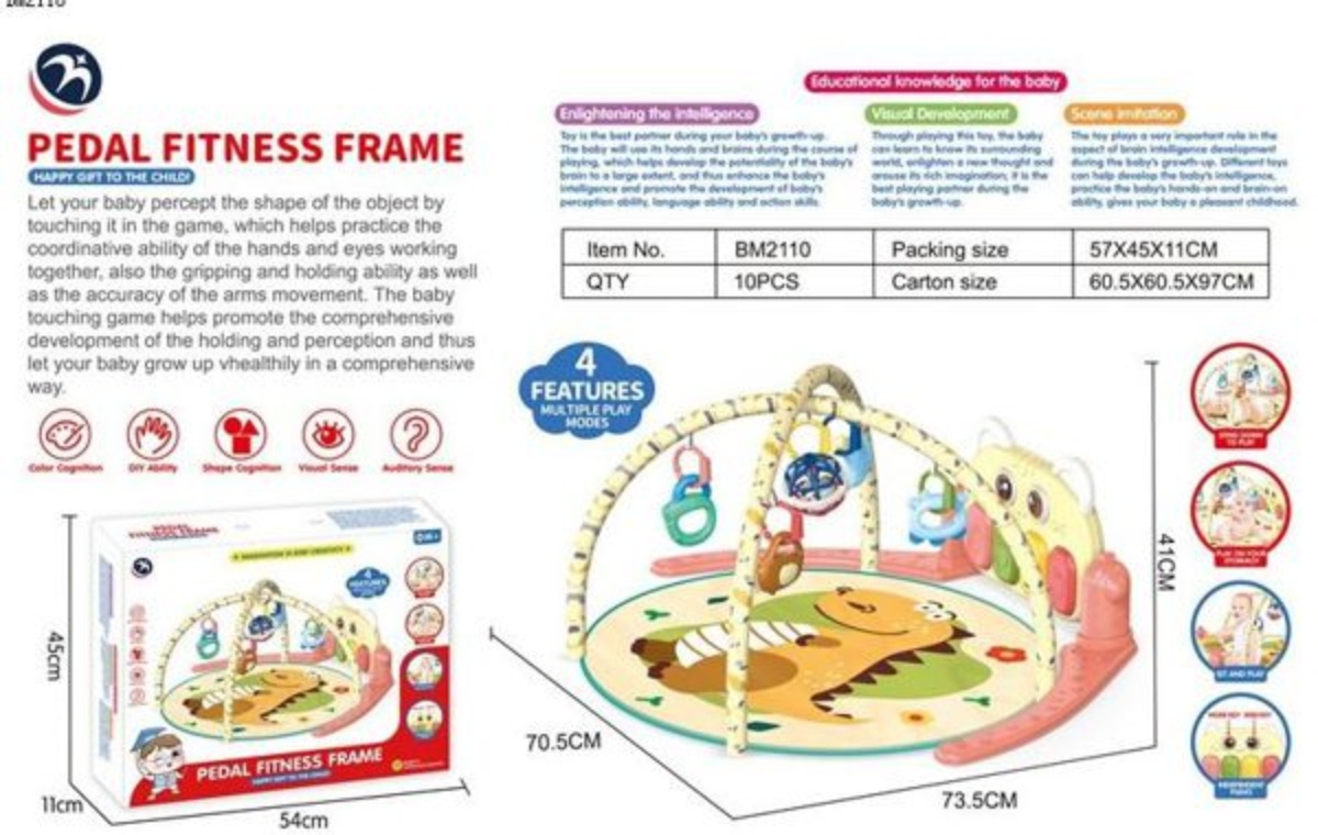 Genérico - Alfombra Musical Con Piano Set Estimulación Para Bebe