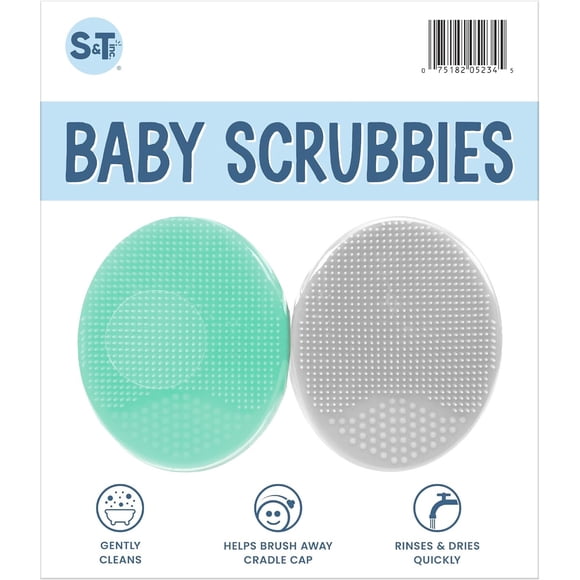 Cepillos de Baño para Bebé ST INC. 2.5 x 5 cm de Silicona Suave