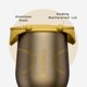 thumbnail image 5 of Vaso Térmico de Vino Corkcicle 355 ml Golden Snitch con Tapa, 5 of 9