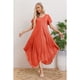 thumbnail image 1 of Maxi Vestido Largo Asimétrico Manga Corta Verano Premium 3320, 1 of 3