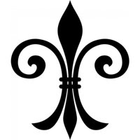 Rienda Libre Graphics - Decomural Fleur De Lis French Lily Flower Ws-18061