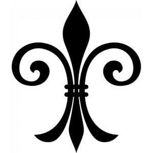 Rienda Libre Graphics - Decomural Fleur De Lis French Lily Flower Ws-18061