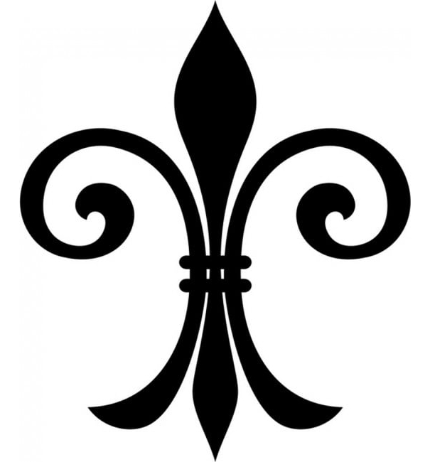 Rienda Libre Graphics - Decomural Fleur De Lis French Lily Flower Ws-18061