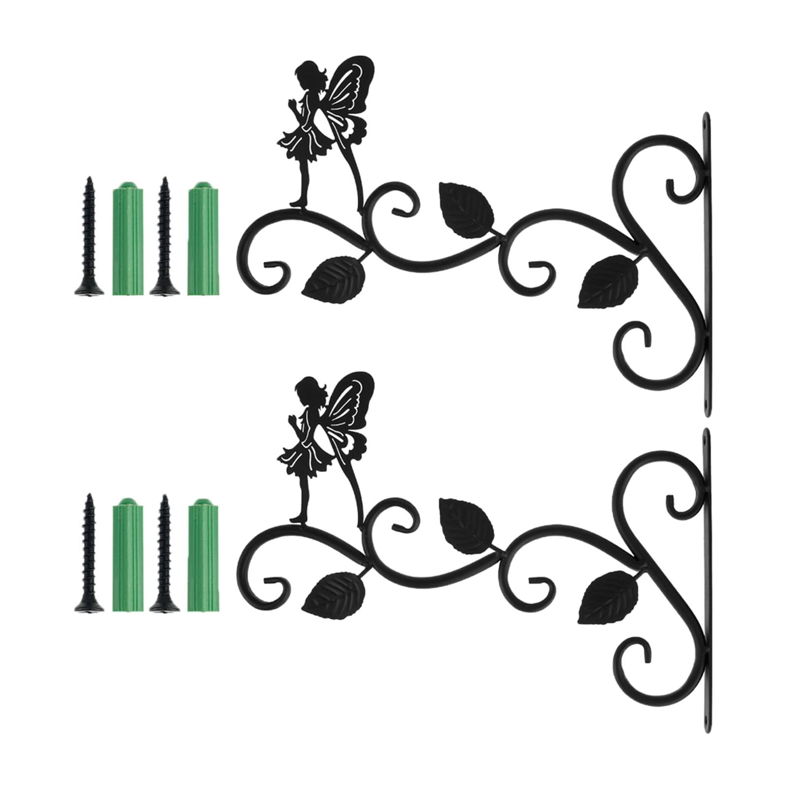 Ioensy - 2 Cestas Colgantes Para Colgar En La Pared, Colgador De Plantas Con Ganchos, Hada De Pie De 3 Hojas