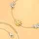 thumbnail image 2 of Pulsera girasol plata 925 corazón mujer joya diámetro 17, 2 of 3
