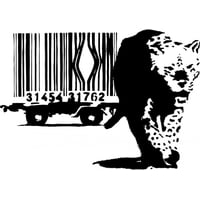Rienda Libre Graphics - Decomural Leopard Bar Code Banksy Ws-51323