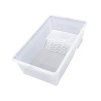 Magideal - Turtle Tank, Hábitat De Reptiles, Fácil De Limpiar, Área De Incubación, Caja De Reptiles De Reptiles, Contenedor De Exhibición De Mascotas Para La M