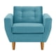 thumbnail image 1 of Sofa Bote 1c Felpa 04 Turquesa, 1 of 6