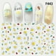 thumbnail image 1 of Elegant 3D Floral Nail Art Stickers - Plum Blossom, Sunflower, and Flower Sliders - Self-Adhesive Manicure Decoration, 1 of 3