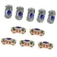 thumbnail image 2 of 10pcs DIY Dreadlock Cuentas Pelo Trenzado Tubos Alfileres Anillos Brazalete Clips Joyería, 2 of 5