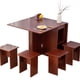 thumbnail image 3 of Comedor Plegable Multiuso + 4 Taburetes Cerezo Nativo, 3 of 5