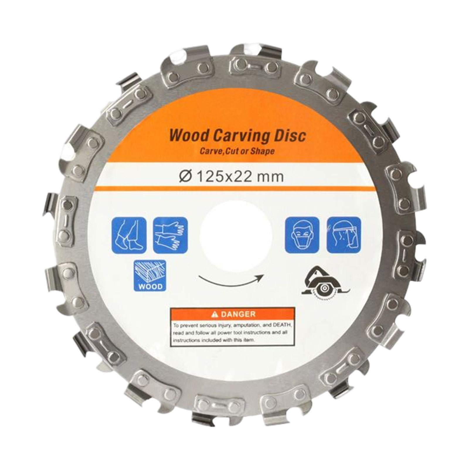 Magideal - Accesorio De Disco De Cadena De Tallado De Madera Portátil Para Dar Forma A Tallado Pulido 5 Pulgadas