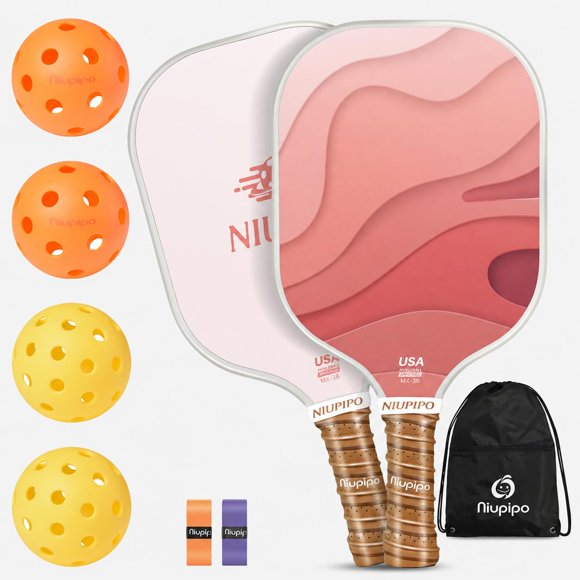 Pala de Pickleball niupipo ligera de fibra de vidrio