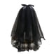 thumbnail image 1 of Velo De Encaje Negro, Velo De Boda De Moda Para Accesorios De Fotografía De Puesta En Escena Con Decoración De Lazo Con Clip, 1 of 3
