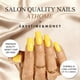 thumbnail image 4 of Presiona las uñas JOYVVEW, cuadradas medianamente largas, de color amarillo brillante, 4 of 7
